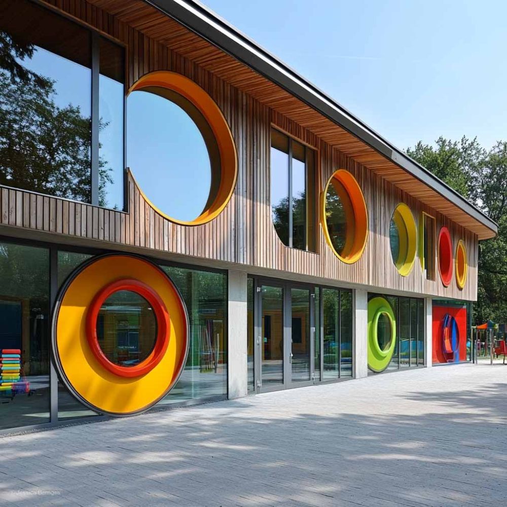 Aussenansicht_eines_architektonisch_modern_gestalteten_Kindergartens_v9
