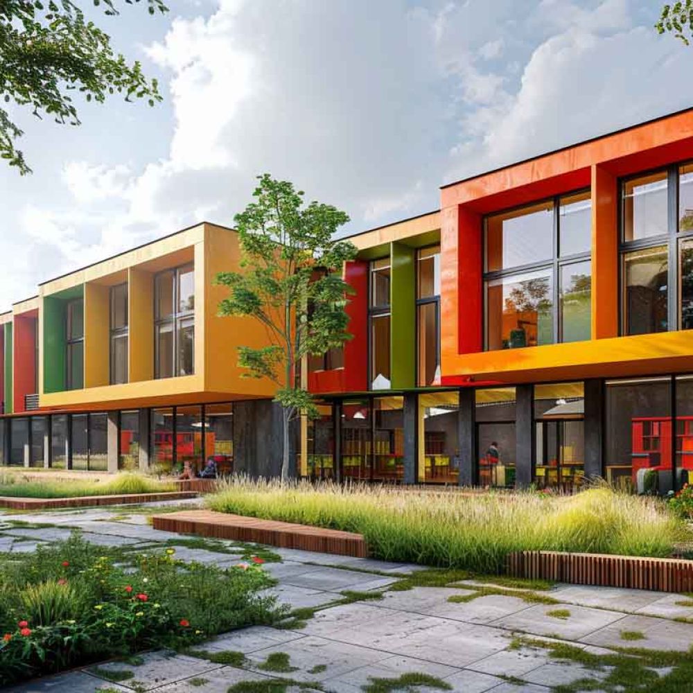 Aussenansicht_eines_architektonisch_modern_gestalteten_Kindergartens_v1